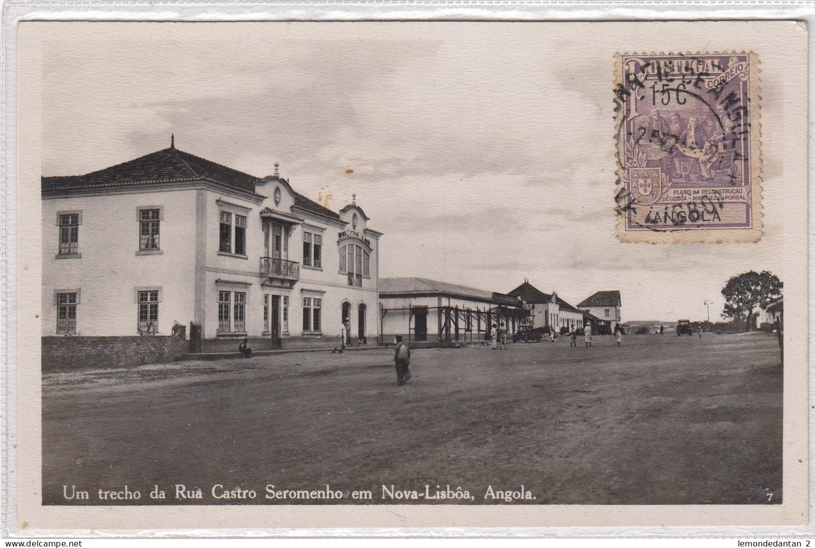 Um Trecho Da Rua Castro Seromenho Em Nova-Lisboa, Angola. * - Angola