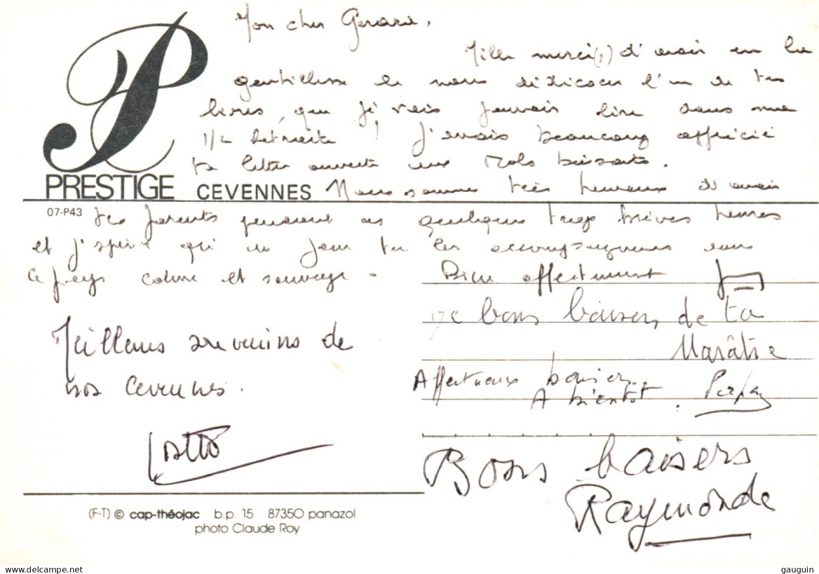 CPM - COLLECTION PRESTIGE - CÉVENNES - Editions CAP Theojac / 07-P43 - Rhône-Alpes