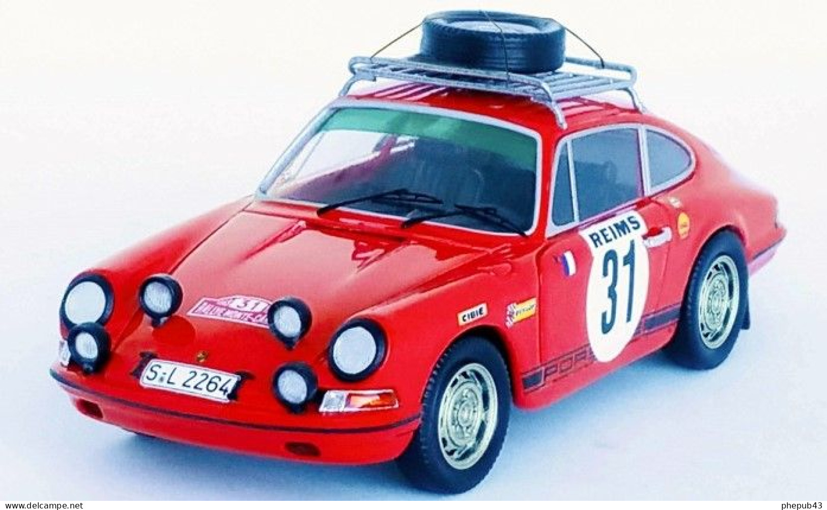 Porsche 911 S - 2nd Rallye Monte-Carlo 1969 #31 - Gérard Larrousse/Perramond - Troféu - Trofeu