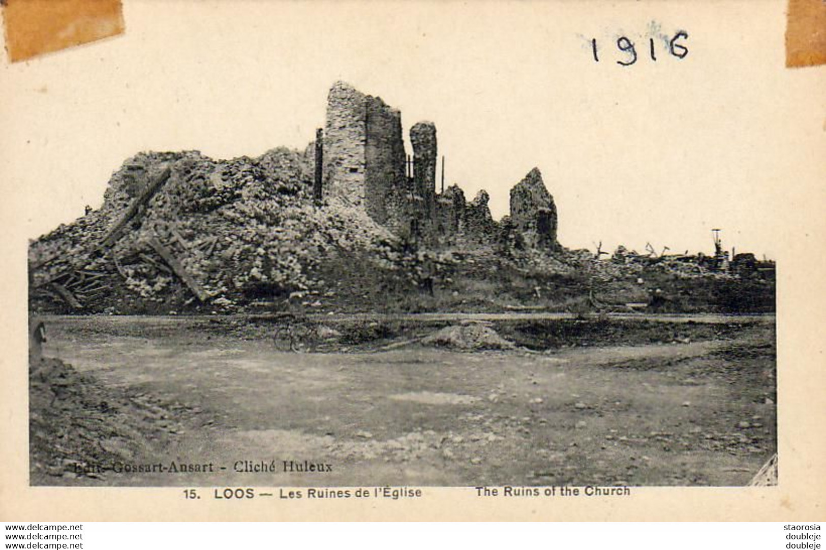 D59  LOOS  Les Ruines De L'Eglise - Loos Les Lille