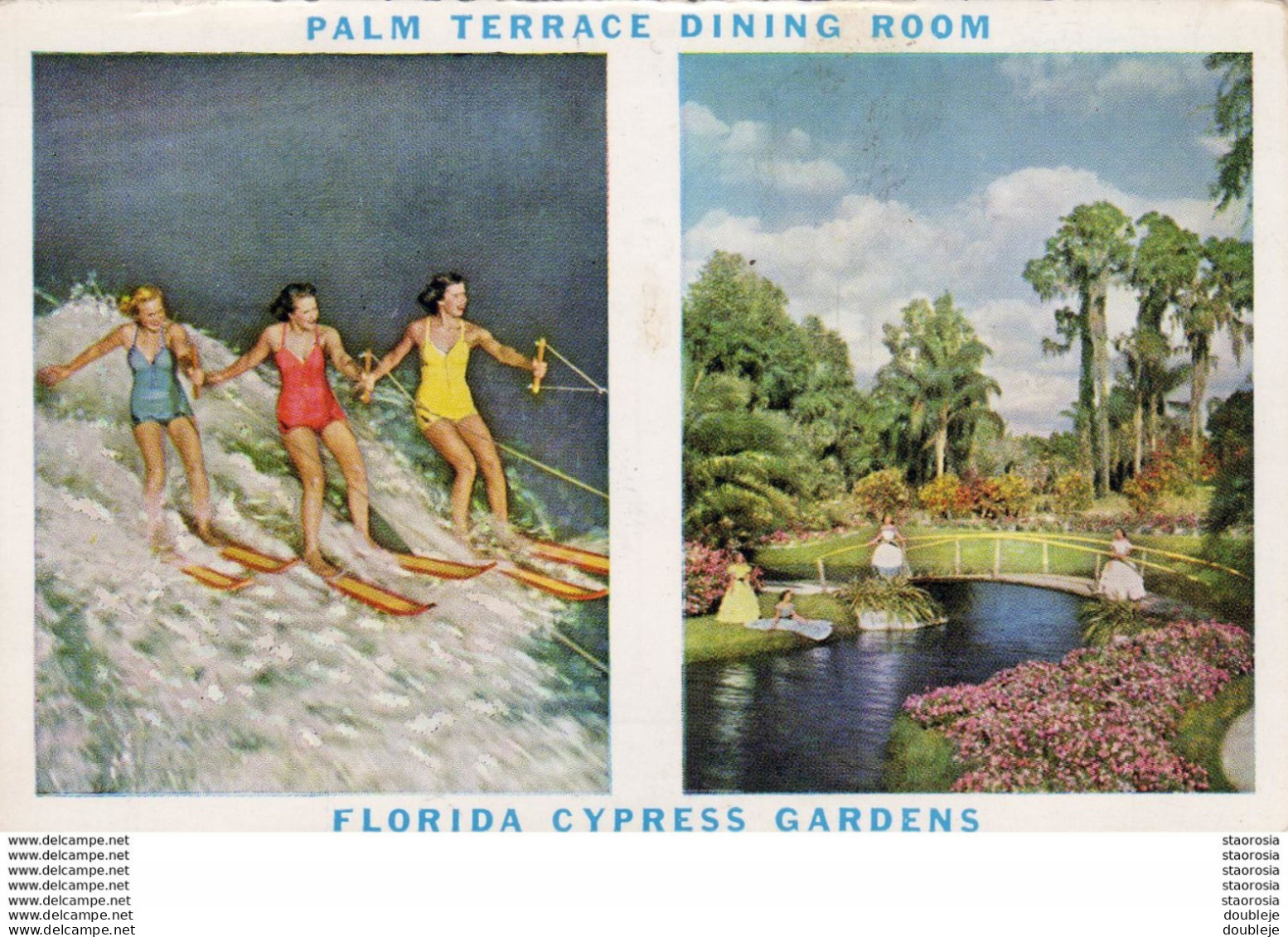 FLORIDA CYPRESSE GARDENS  SOUVENIR MENU  ............. FLORIDA - Orlando