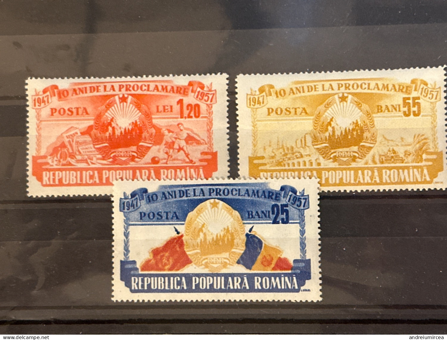 1957 10 Ani De La Proclamarea RPR MNH - Neufs