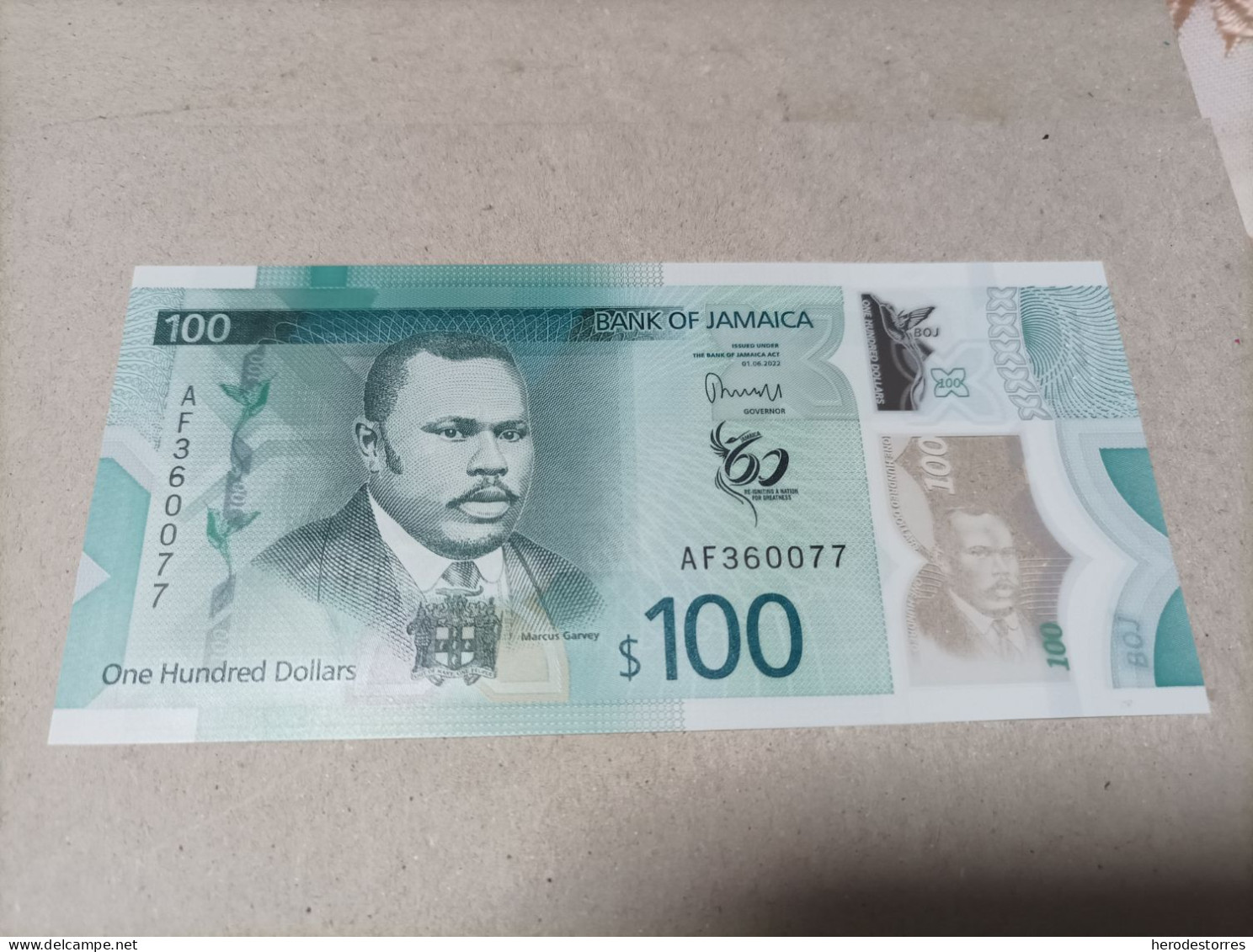 Billete De Jamaica De 100 Dólares, Año 2022, UNC - Giamaica