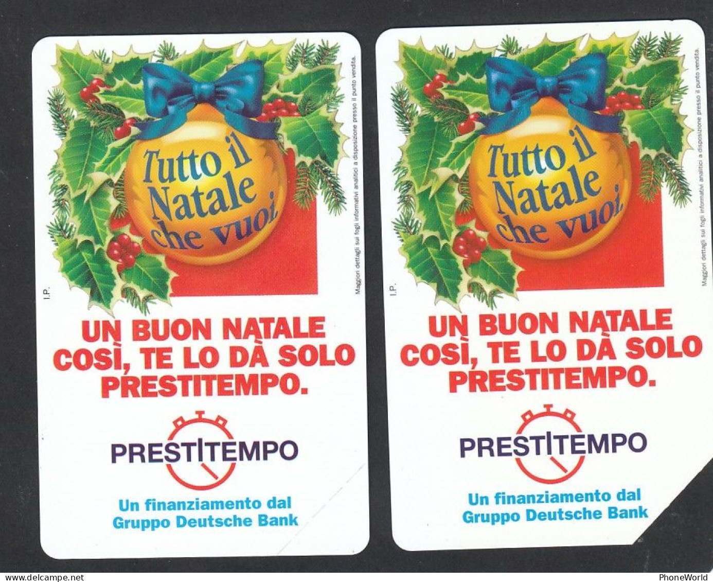 Italia Telcom, Buon Natale '97, Prestitempo 5000&10000 Lire - Pubbliche Speciali O Commemorative