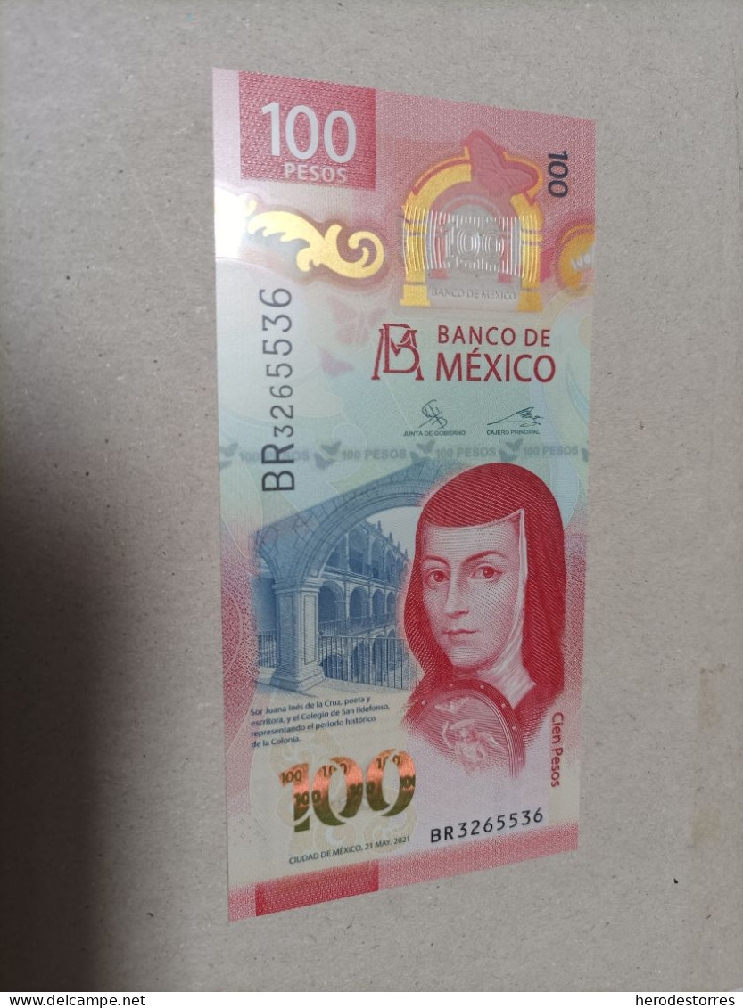 Billete De México 100 Pesos, Año 2021, UNC - México
