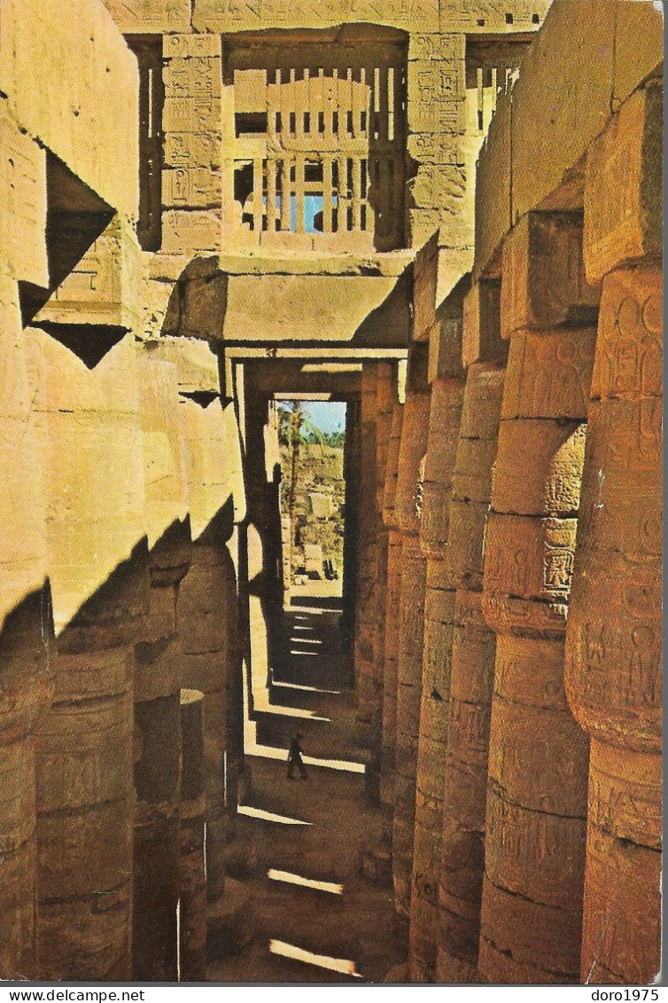 EGYPT - Karnak Temple - Hypostyle Hall - Used Postcard - Luxor