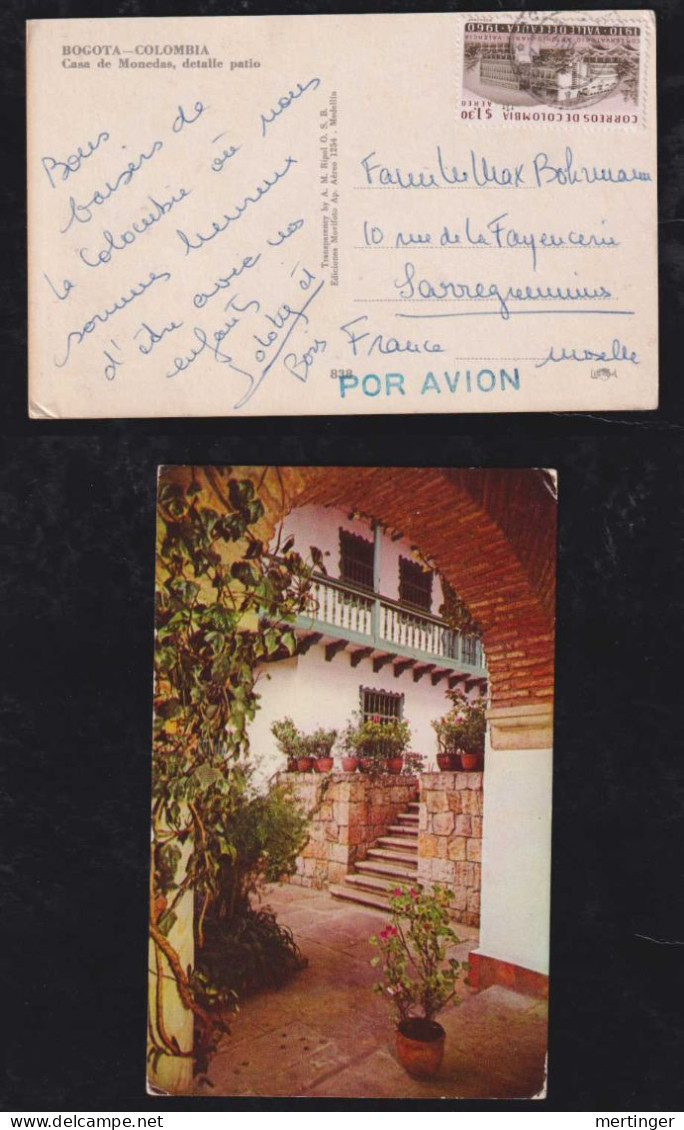 Colombia 1964 Picture Postcard BOGOTA X France Casa De Monedas - Colombia
