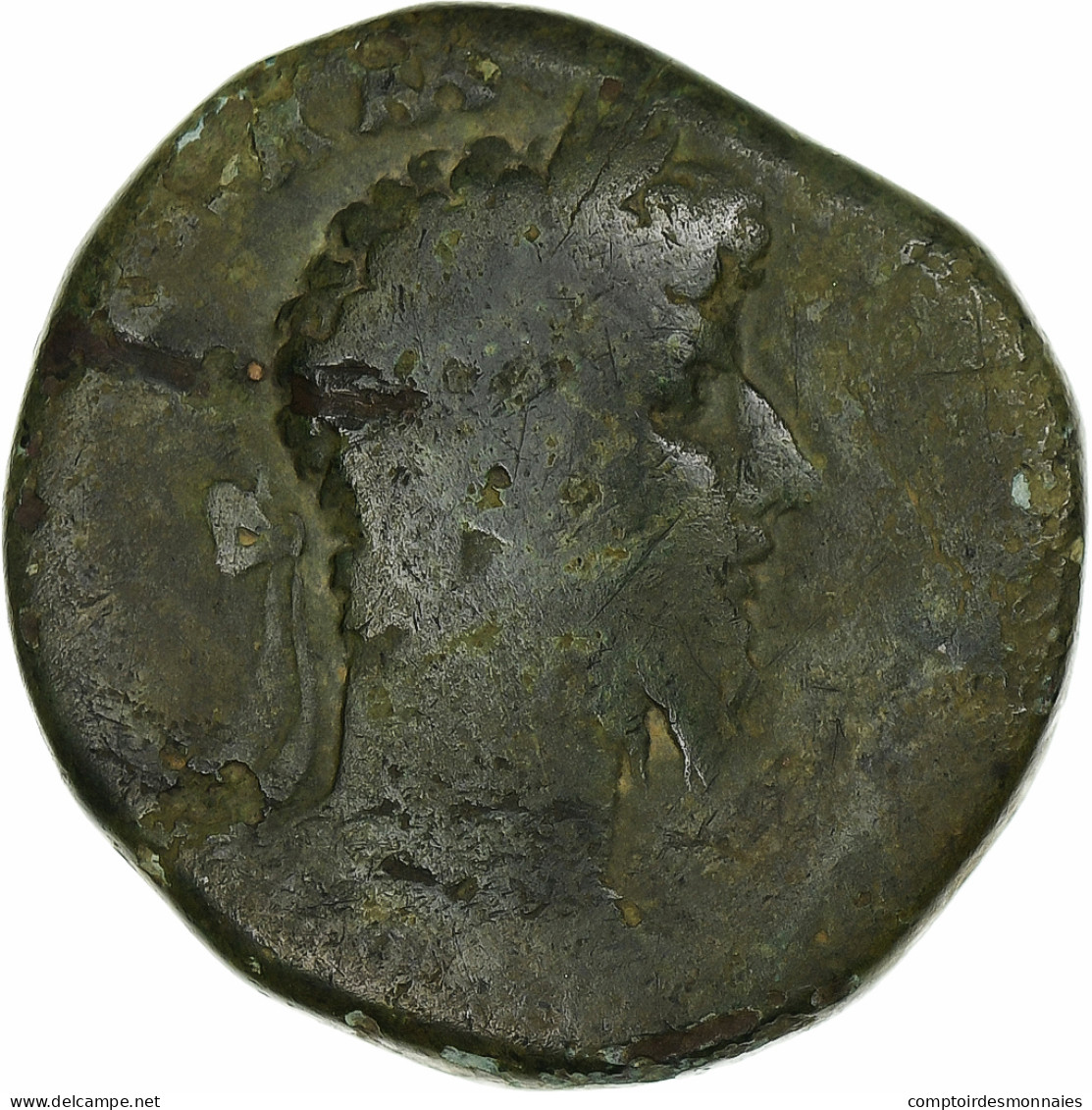 Lucius Verus, Sesterce, 165, Rome, Bronze, B+, RIC:1429 - Les Antonins (96 à 192)