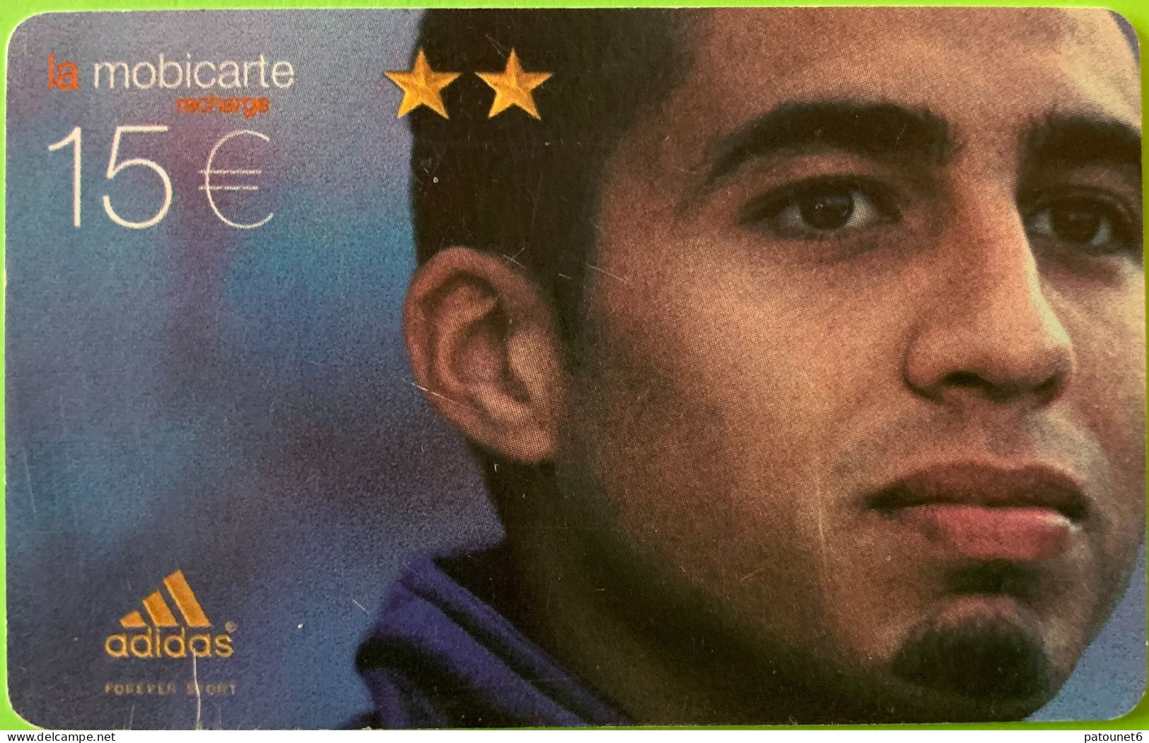 MBC 233   -  ADIDAS/TREZEGUET  -  15 E.  - - Cellphone Cards (refills)