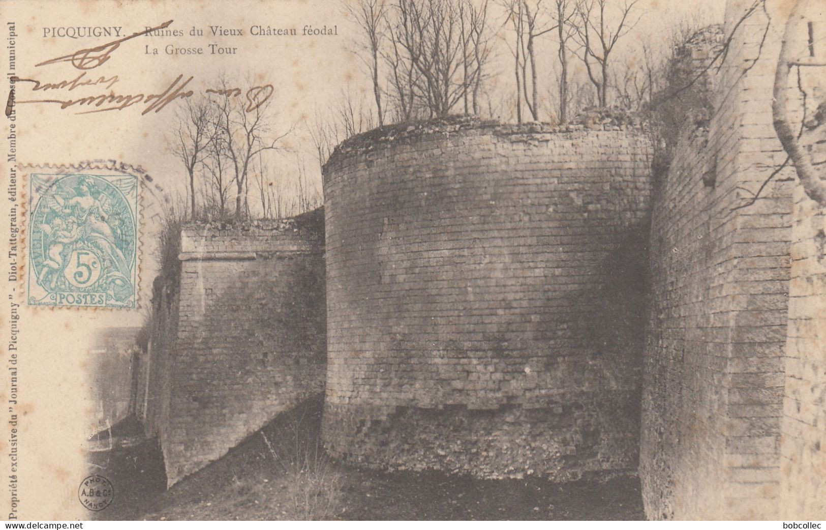 PICQUIGNY (Somme): Ruines Du Vieux Château Féodal - La Grosse Tour - Picquigny