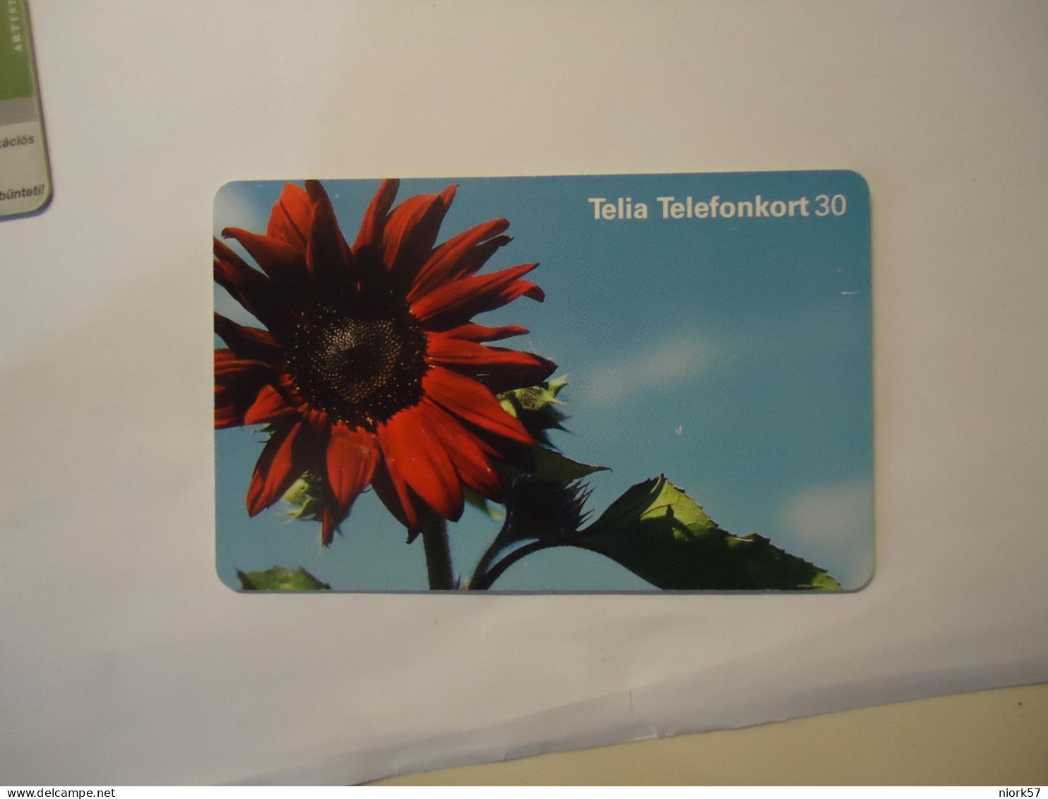 SWEDEN  USED  CARDS  FLOWERS PLANTS - Fiori