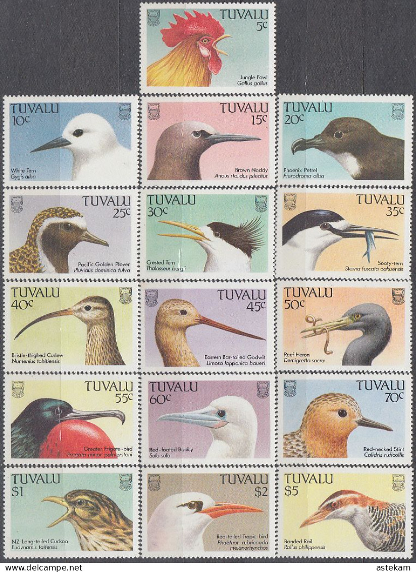 TUVALU 1988, FAUNA, BIRDS, COMPLETE MNH SERIES With GOOD QUALITY, *** - Tuvalu