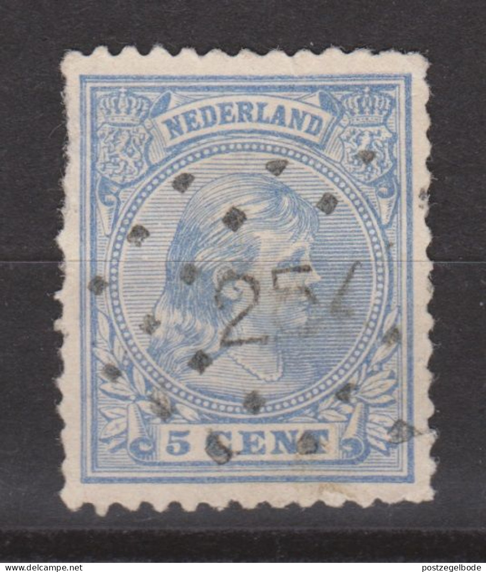 NVPH Nederland Netherlands Pays Bas Holanda 35 CANCEL HEEMSTEDE Puntstempel 254 ; Wilhelmina 1891 ZELDZAAM - Gebruikt