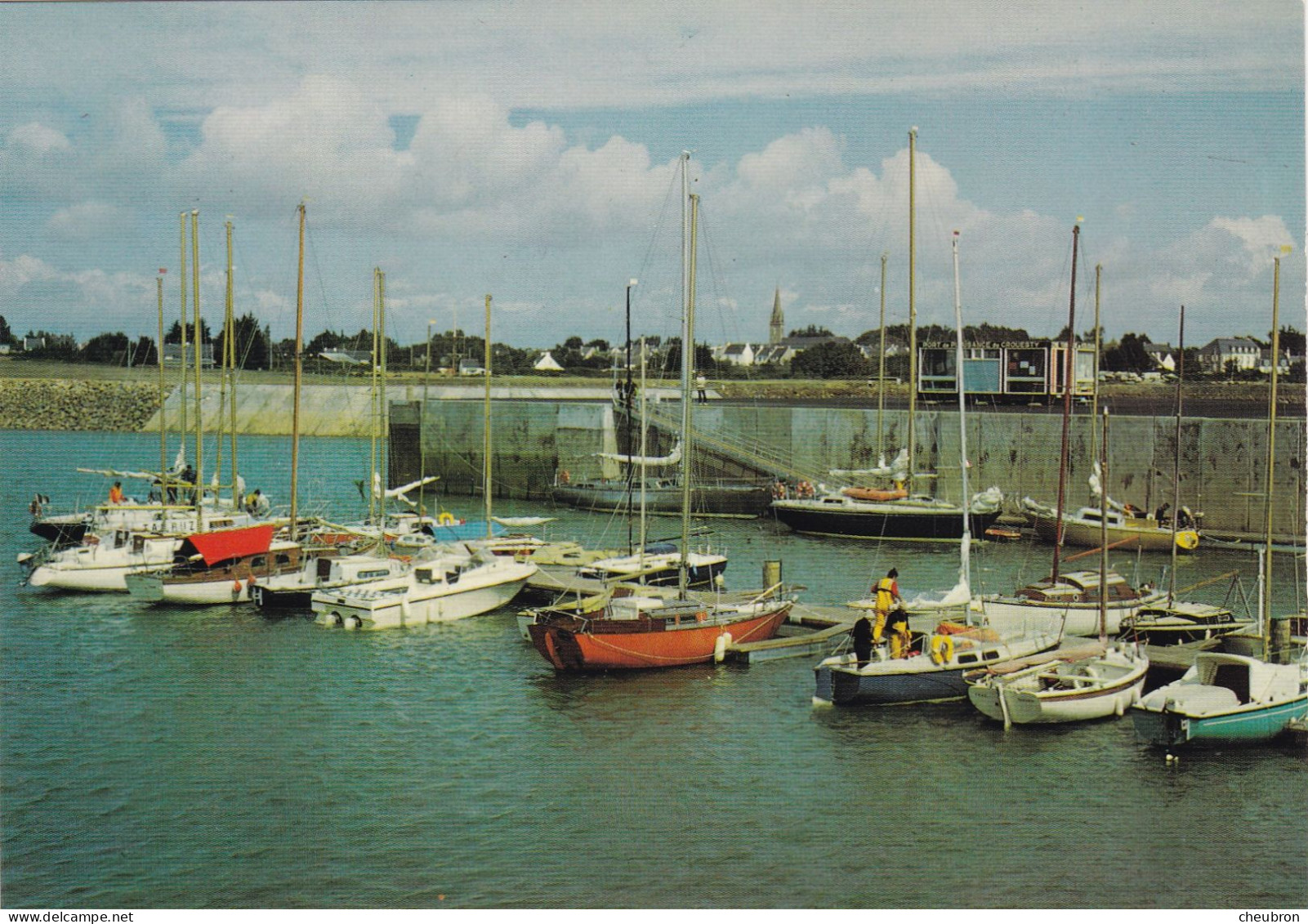 56. ARZON . CPSM. PRESQU’ÎLE  DE RHUYS. LE PORT DU CROISITY EN ARZON - Arzon