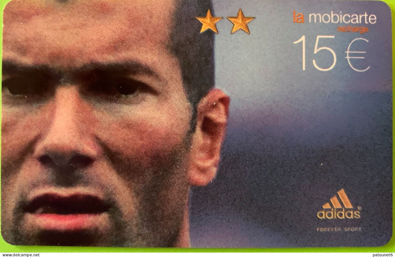 MBC 234   -  ADIDAS/ZIDANE -  15 E.  - - Per Cellulari (ricariche)