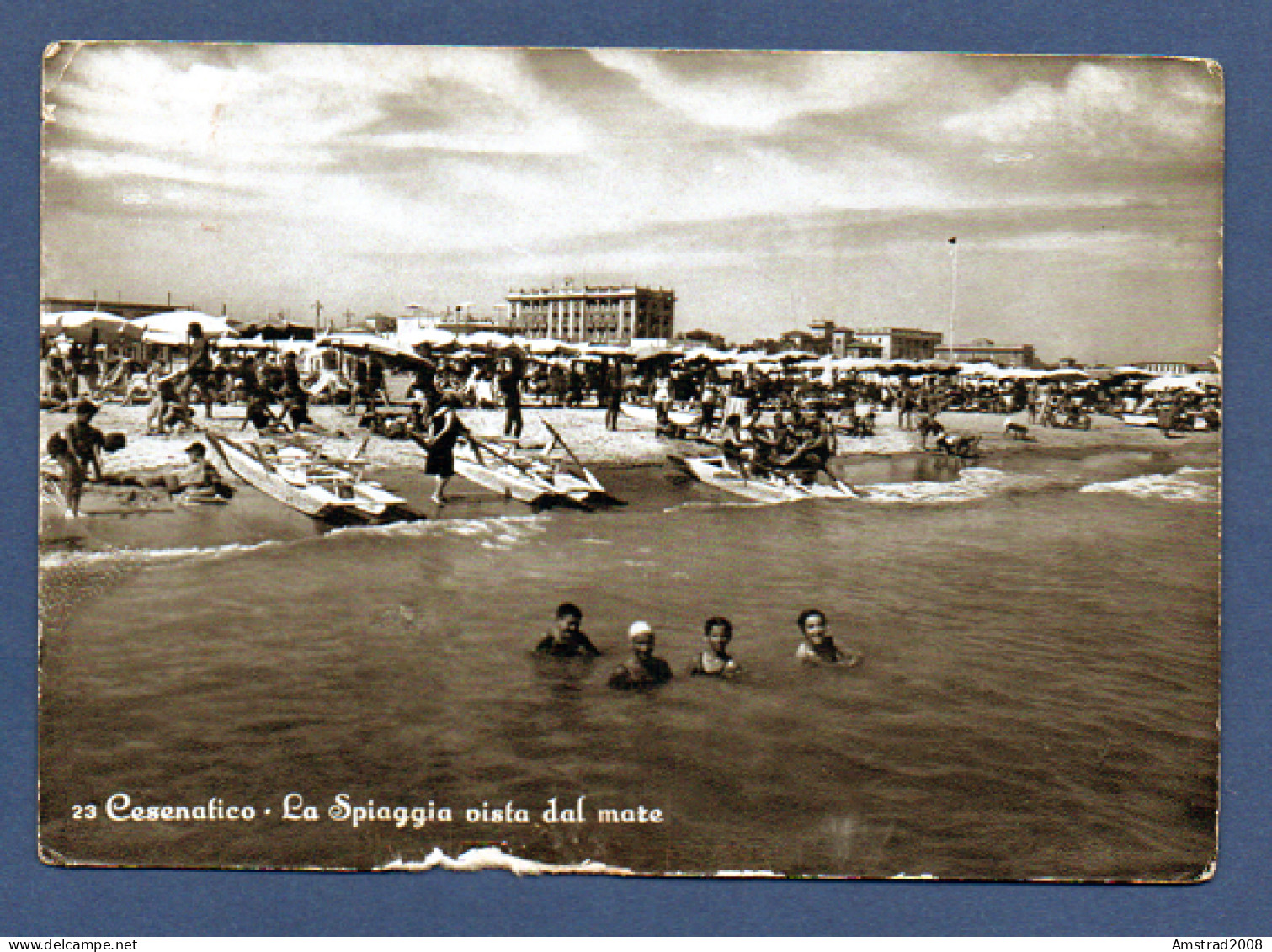 CESENATICO - LA SPIAGGIA VISTA DAL MARE  - ITALIE - Cesena