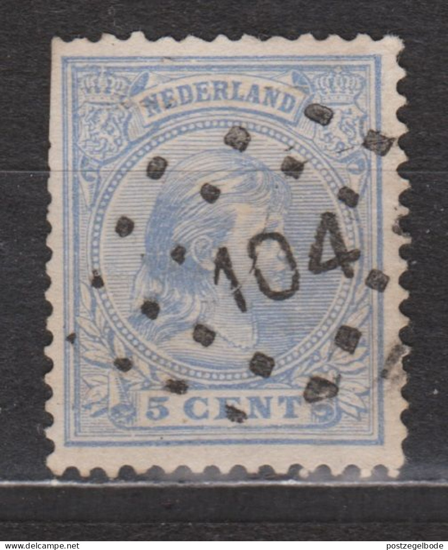 NVPH Nederland Netherlands Pays Bas Niederlande Holanda 35 CANCEL THOLEN Puntstempel 104; Wilhelmina 1891 ZELDZAAM - Used Stamps