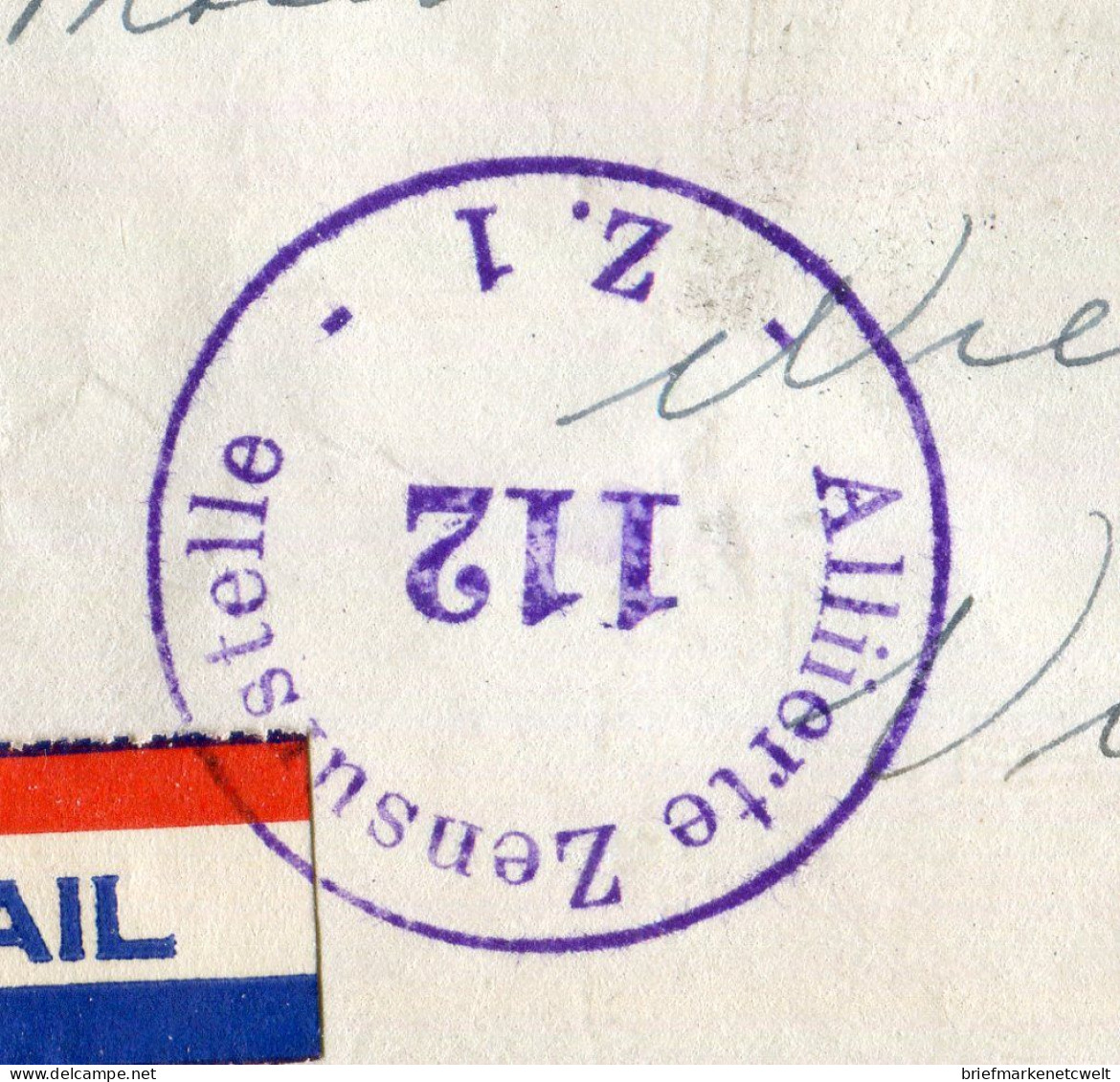 "USA" 1952, Brief Mit "ZENSUR" (Alliierte Zensurstelle) Ex Meridien Nach Wien (60085) - Storia Postale