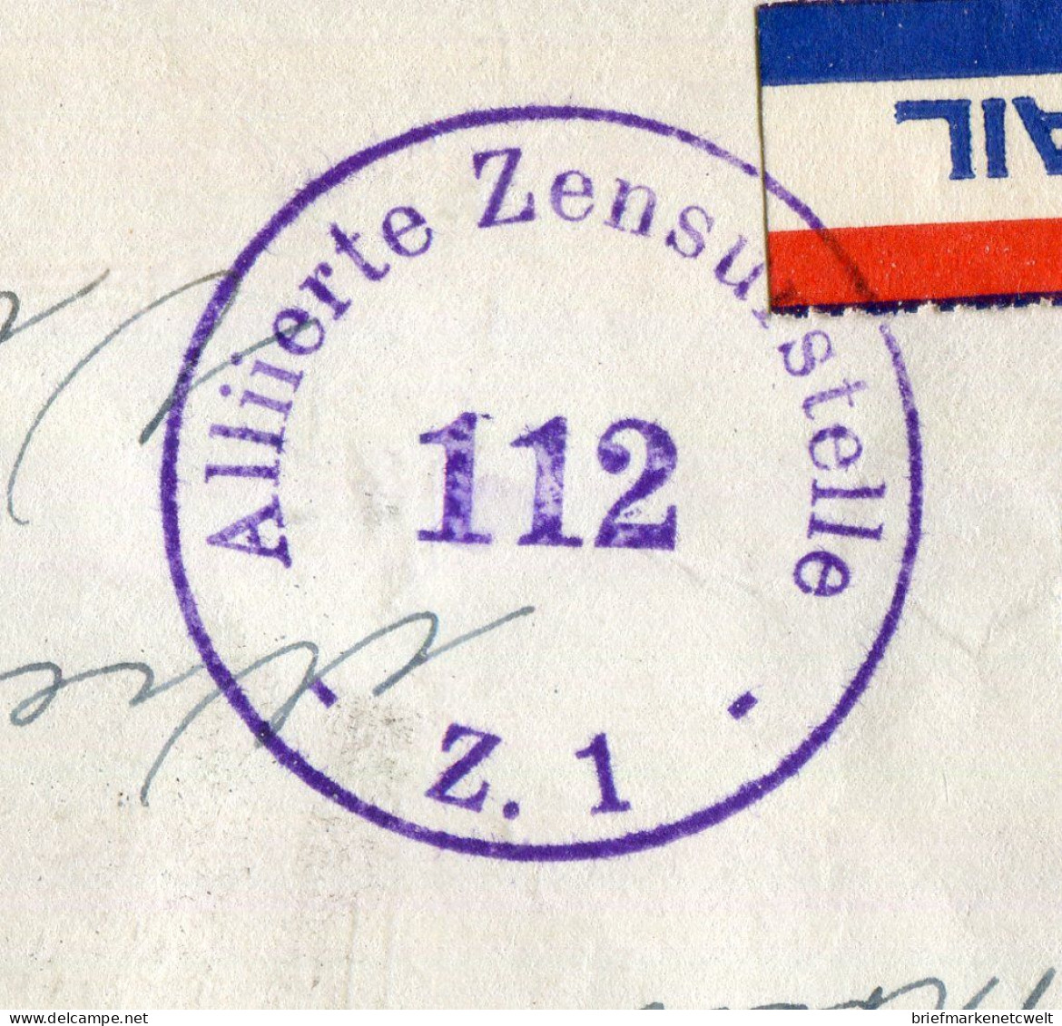 "USA" 1952, Brief Mit "ZENSUR" (Alliierte Zensurstelle) Ex Meridien Nach Wien (60085) - Lettres & Documents