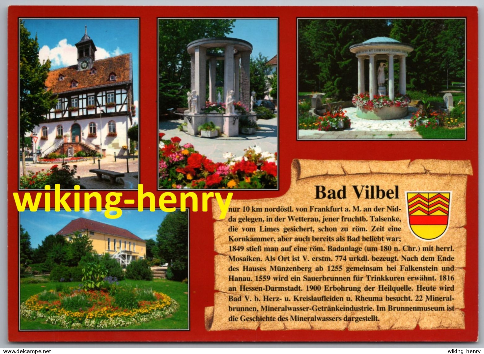 Bad Vilbel - Mehrbildkarte Mit Chronik - Bad Vilbel