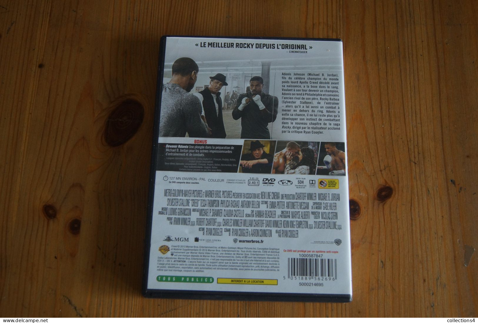 CREED L HERITAGE DE ROCKY BALBOA SYLVESTER STALLONE MICHAEL B JORDAN DVD FILM  DE 2015 - Drama