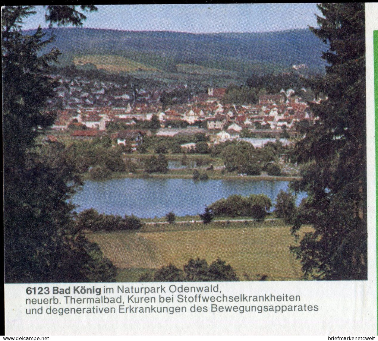 "BUNDESREPUBLIK DEUTSCHLAND" 1981, Bildpostkarte Mit Bildgleichem Stempel Ex "BAD KOENIG" (60088) - Postales Ilustrados - Usados