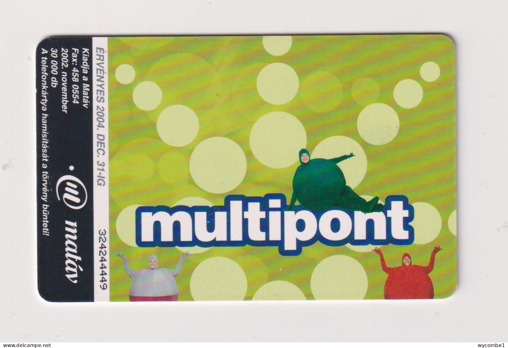 HUNGARY - Multipoint Chip Phonecard - Hungría