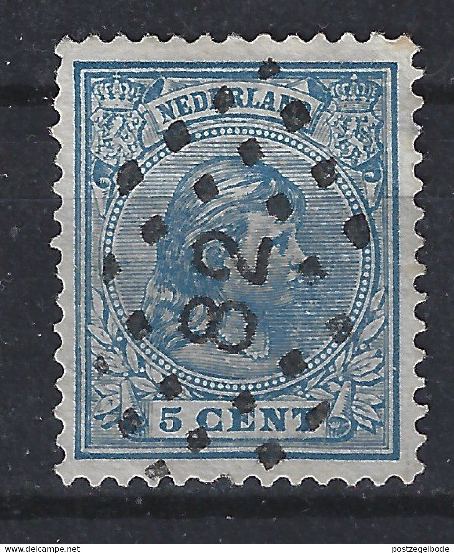 NVPH Nederland Netherlands Pays Bas Niederlande Holanda 35 CANCEL NIJMEGEN Puntstempel 82; Wilhelmina 1891 - Usati