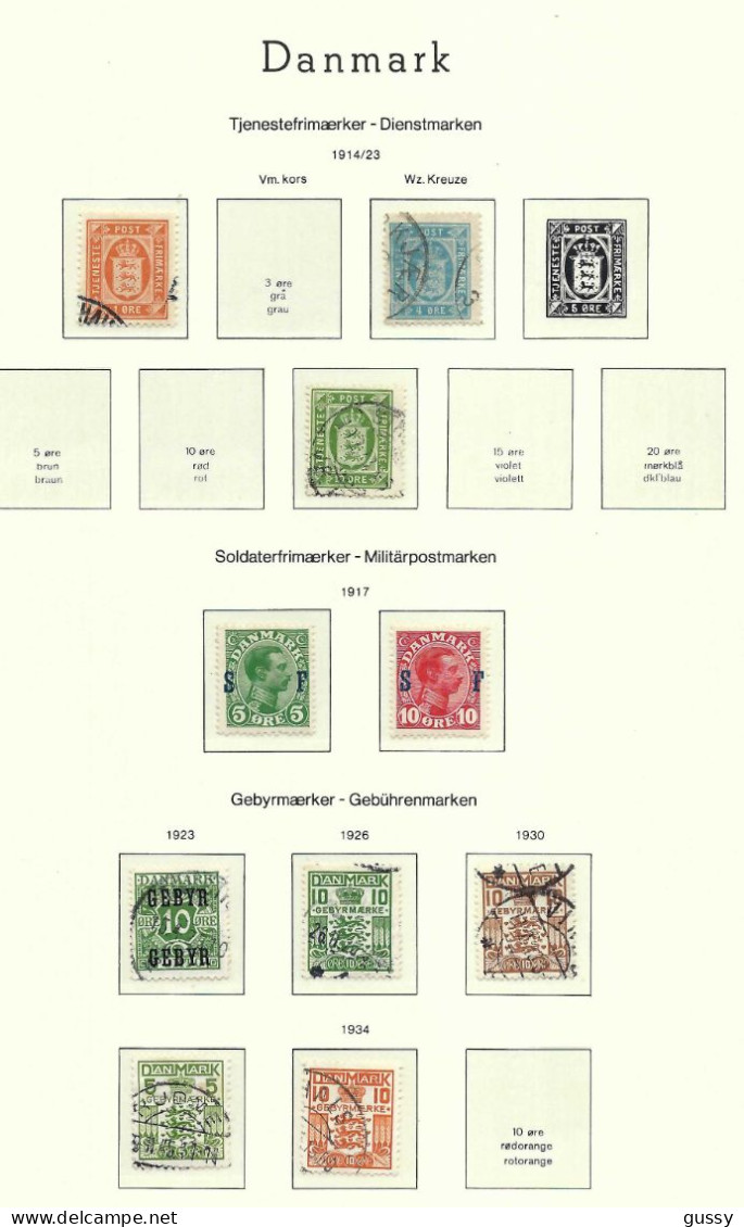 DANEMARK Service Ca.1914-34: Lot D' Obl. Et Neufs* - Servizio