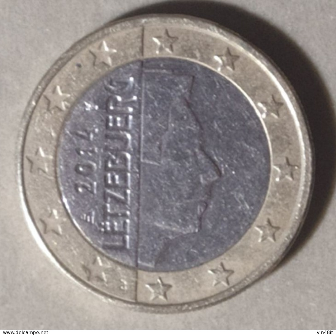 2014 -  LUSSEMBURGO  - MONETA IN EURO - DEL VALORE DI 1,00 EURO - USATA - Luxemburgo