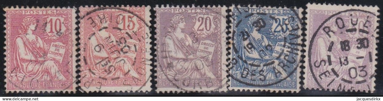 France  .  Y&T   .    124/128       .     O        .     Oblitéré - Used Stamps