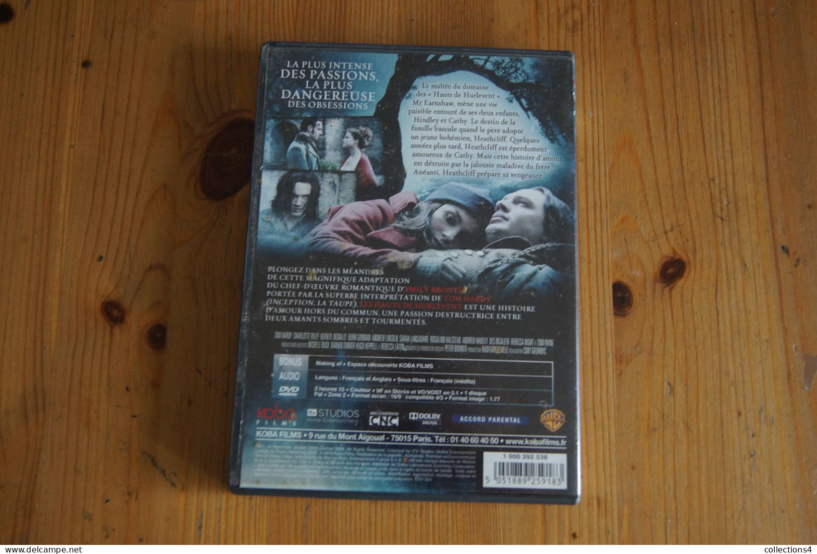 LES HAUTS DE HURLEVENT TOM HARDY CHARLOTTE RILEY DVD EMILY BRONTE TELE FILM DE 2009 - Drama