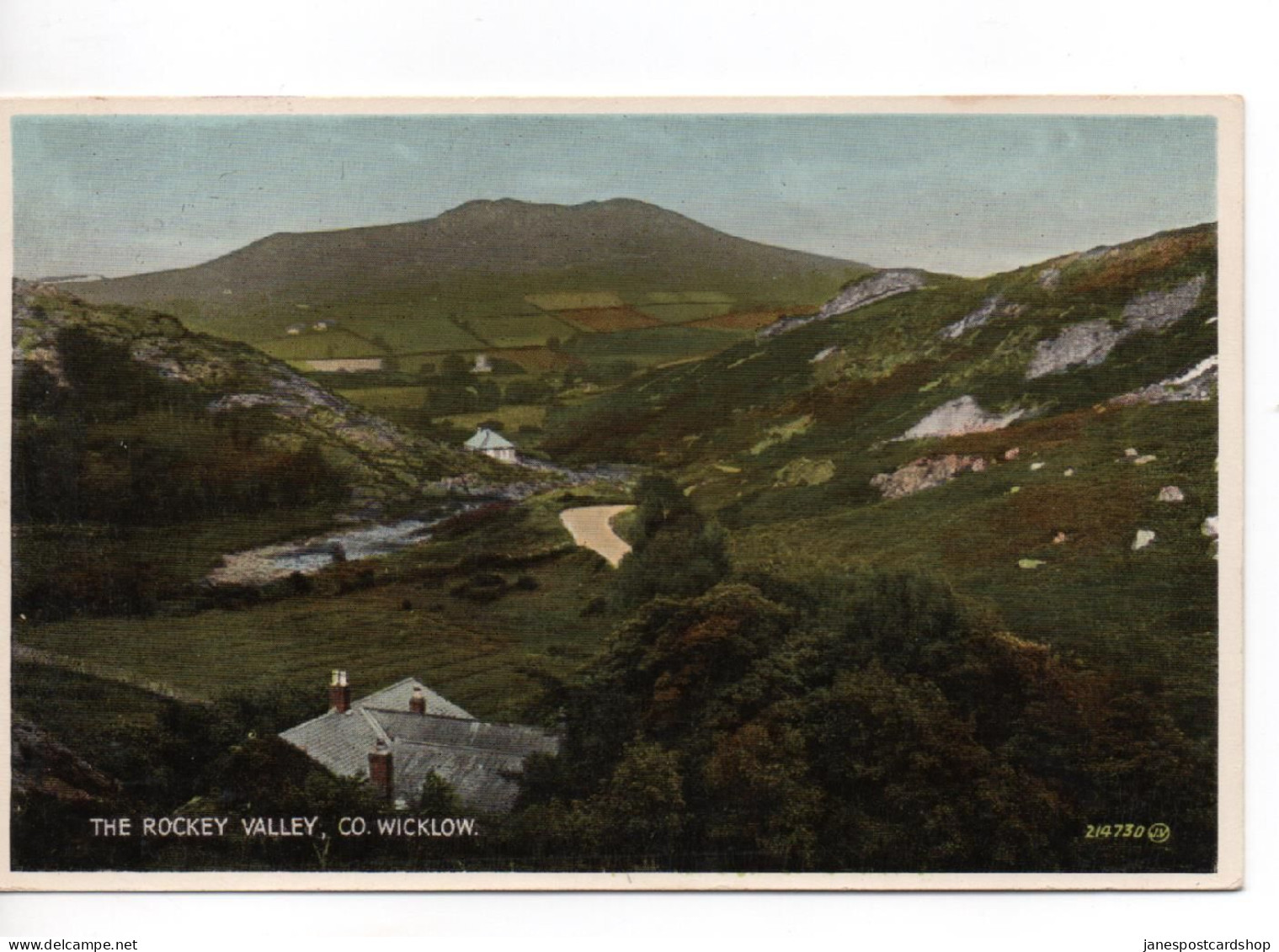 COLOURED POSTCARD - THE ROCKEY VALLEY - COUNTY WICKLOW - IRELAND - Wicklow