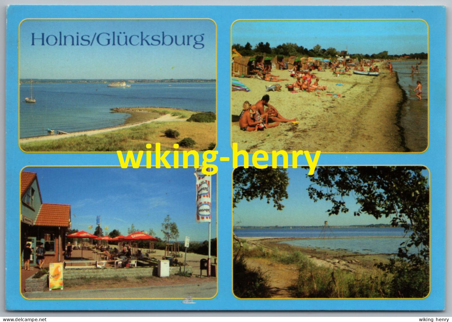 Glücksburg Holnis - Mehrbildkarte - Mit Langnese Fahne - Gluecksburg