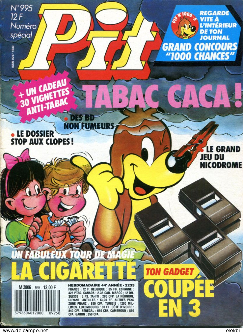 Pif Gadget N°995 - Léontine Et Bombardon “La Créature Des Ténèbres”(3ème épisode Et Fin)) - Pif Gadget