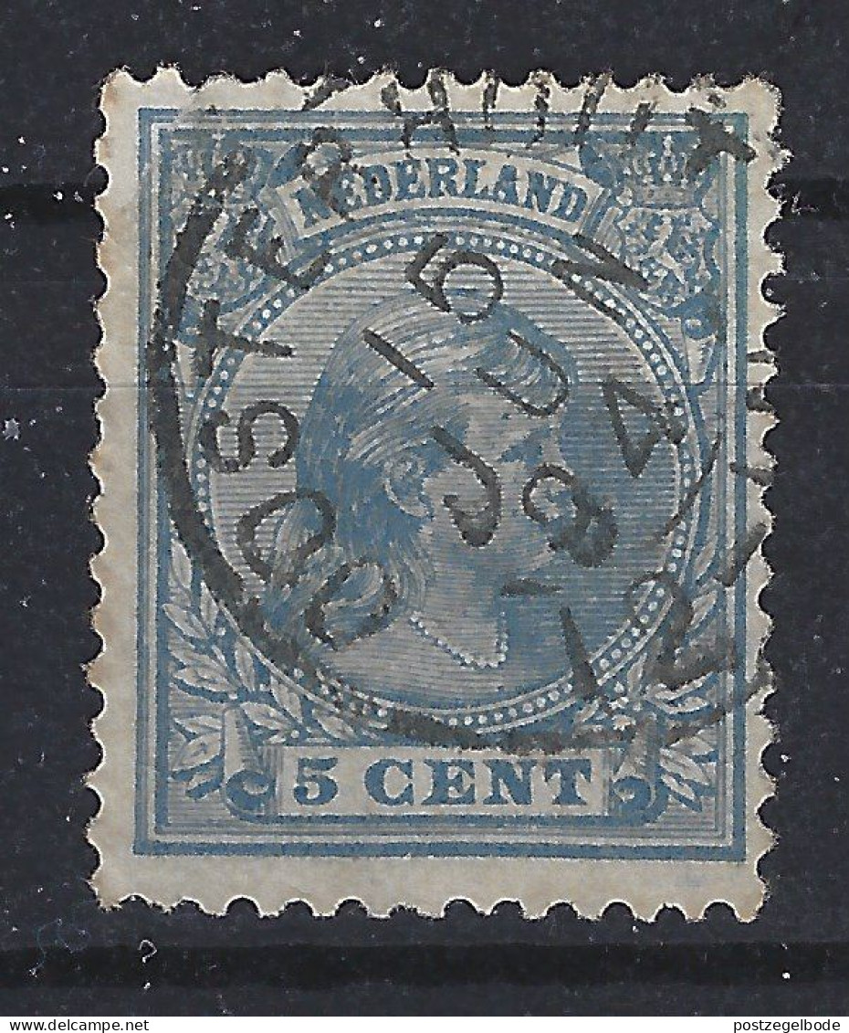 NVPH Nederland Netherlands Pays Bas Niederlande Holanda 35 CANCEL OOSTERHOUT Kleinrond ; Wilhelmina 1891 - Gebraucht