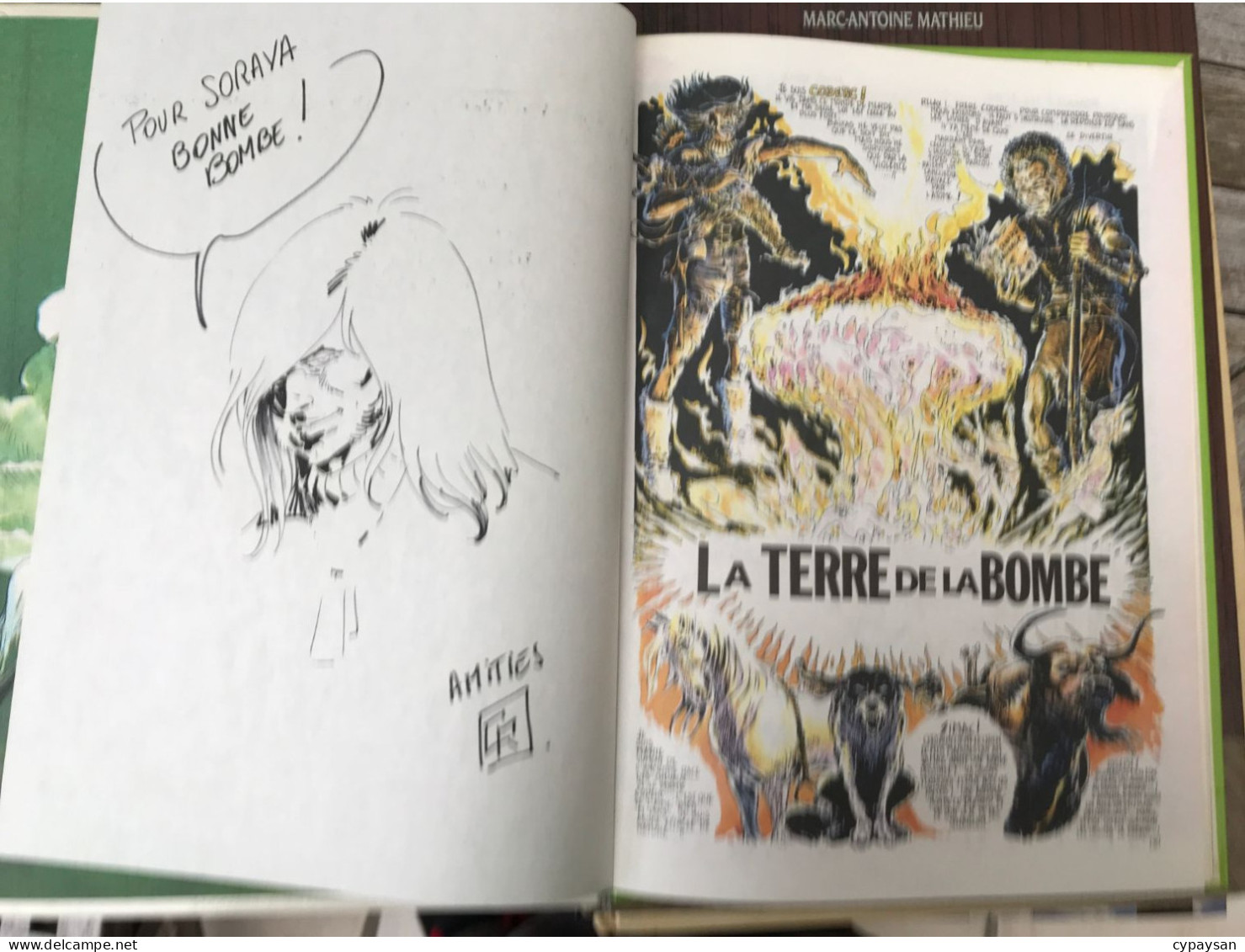 La Terre De La Bombe 1  RE DEDICACE BE Glénat 03/1982 Durand Ramaïoli (BI3) - Autographs