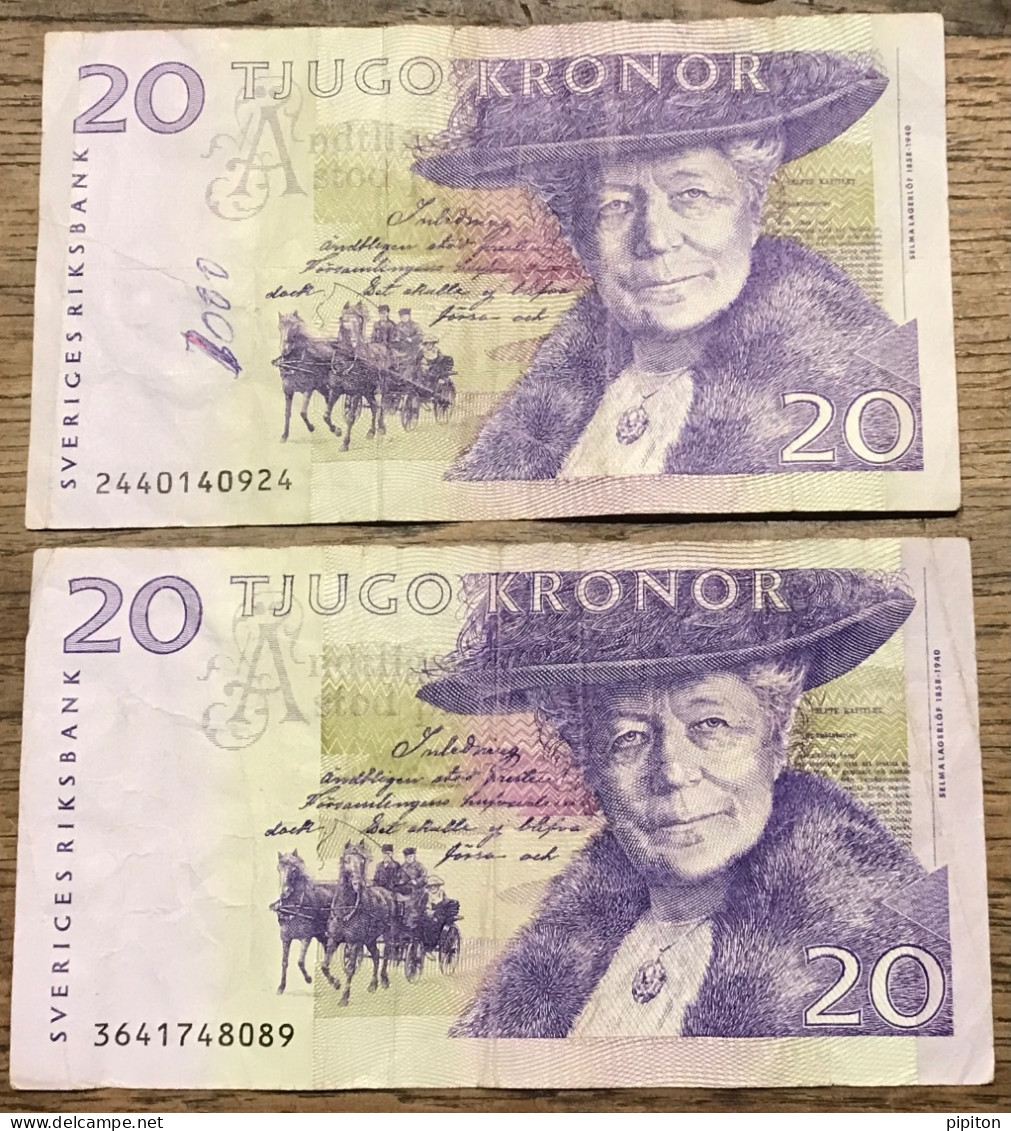 Billets Suédois De 20 Kronor - Zweden