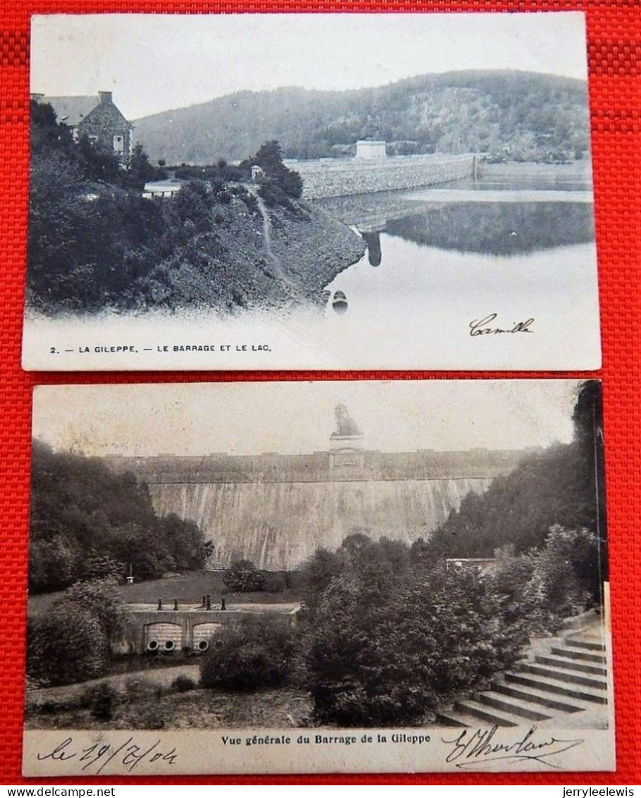 LA GILEPPE -  Lot De 2 Cartes : Le Barrage Et Le Lac , Vue Générale Du Barrage - Gileppe (Barrage)