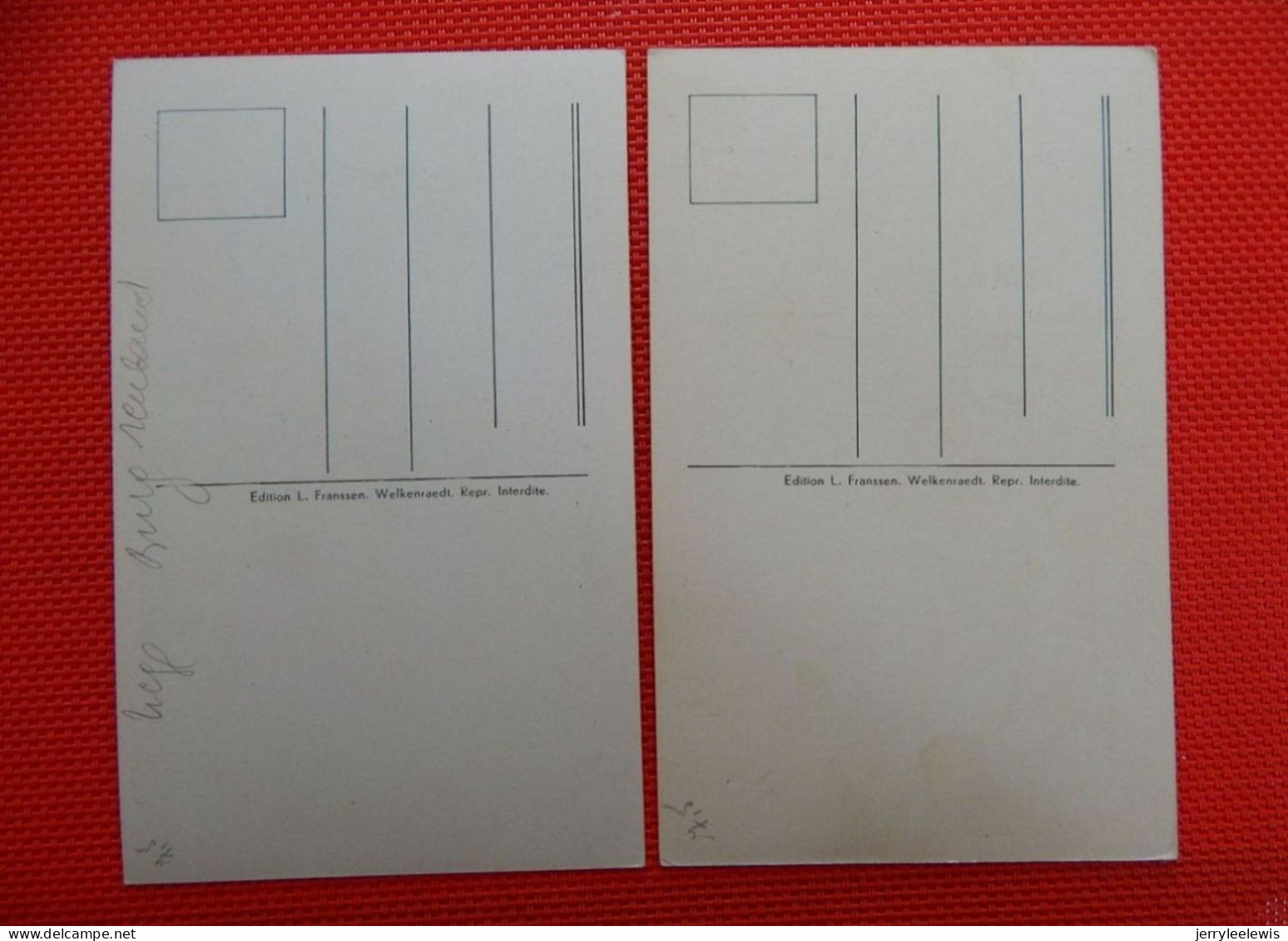 OUREN  -   2 Cartes : Ecole Communale Et L'Eglise - Burg-Reuland