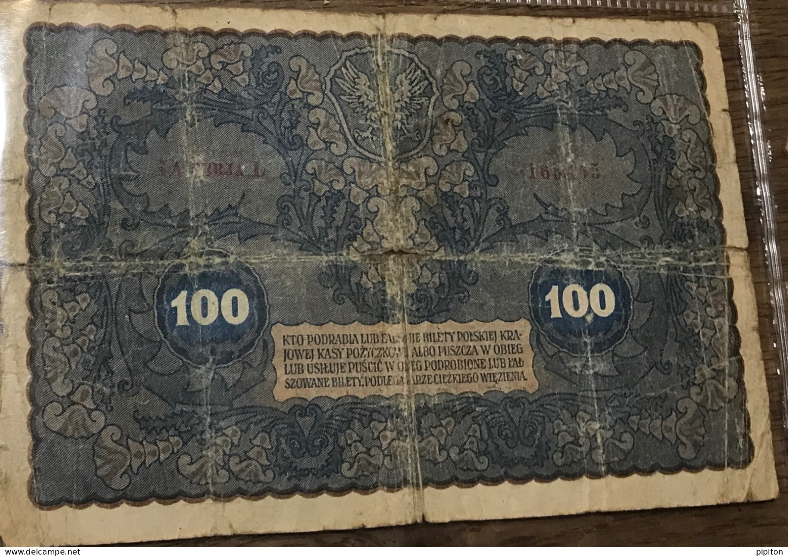 Billets Polonais De 100 Marek Années 1900 - Pologne