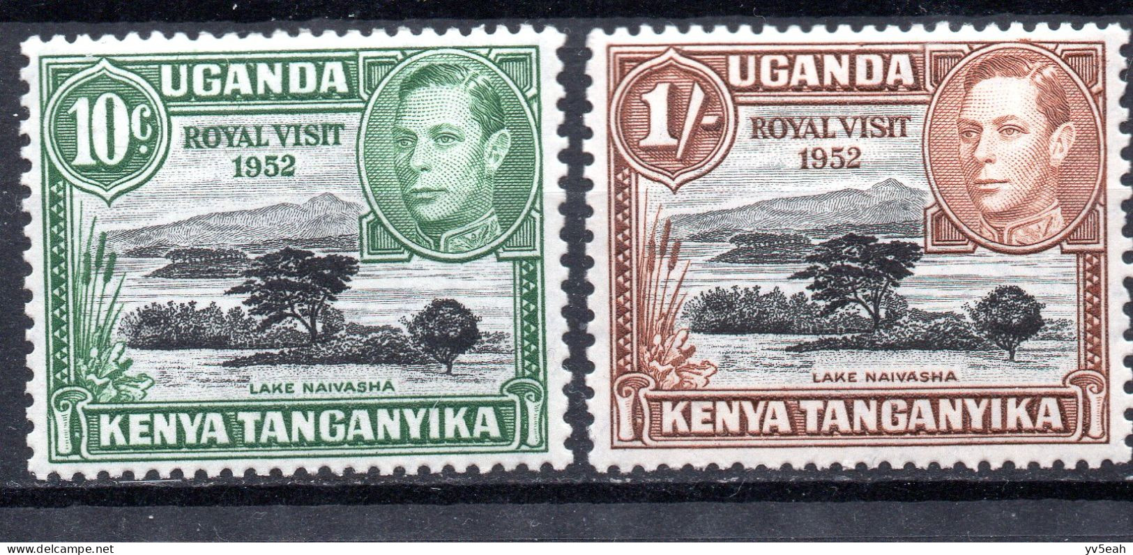 KENYA UGANDA & TANZANIA/1941-2/MNH/SC#98-9/ROYAL VISIT OF PRINCESS ELIZABETH & DUTCHNESS OF EDINBURGH / COMPLETE SET - Kenya, Ouganda & Tanzanie