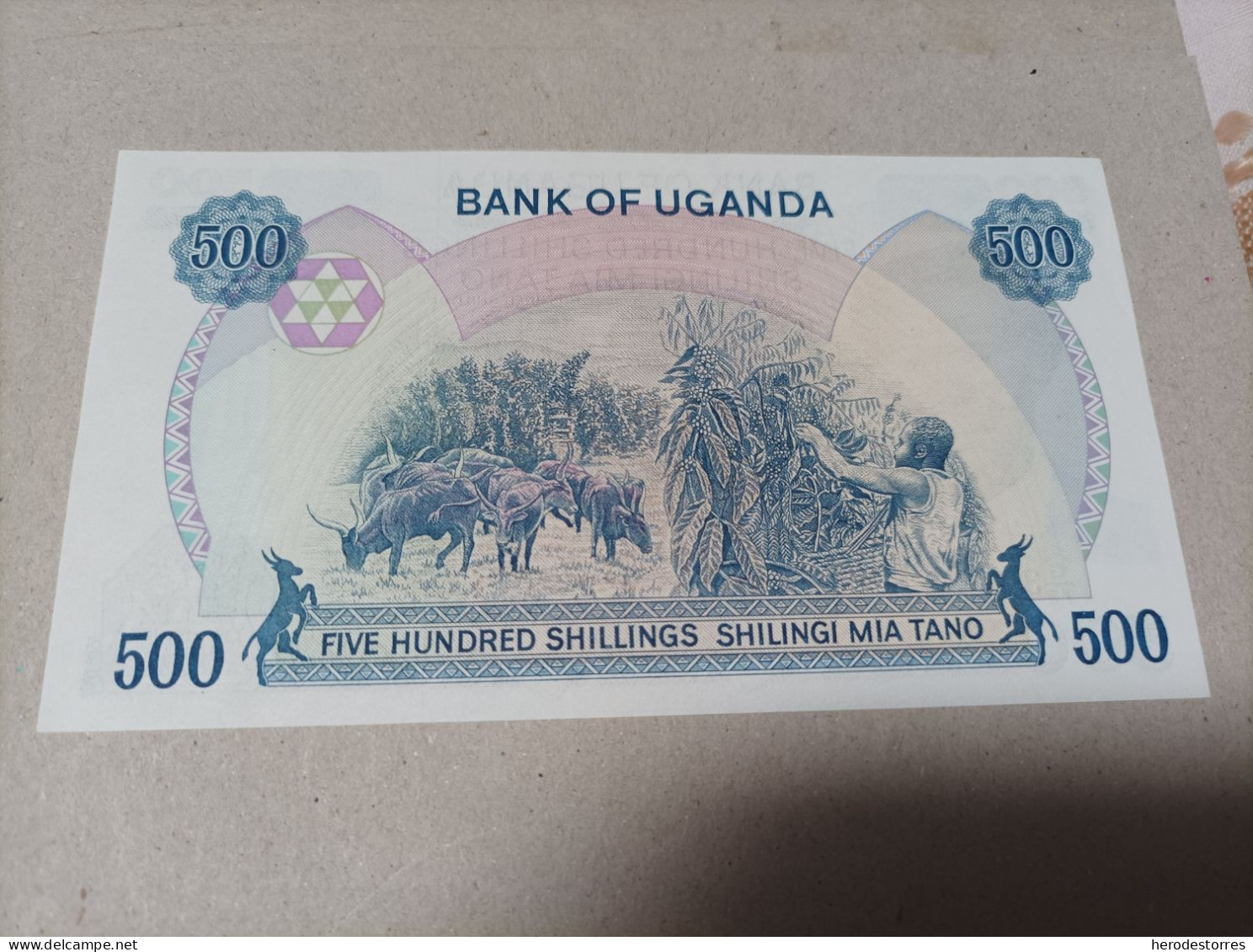 Billete De Uganda De 500 Schillings, Año 1983, UNC - Oeganda