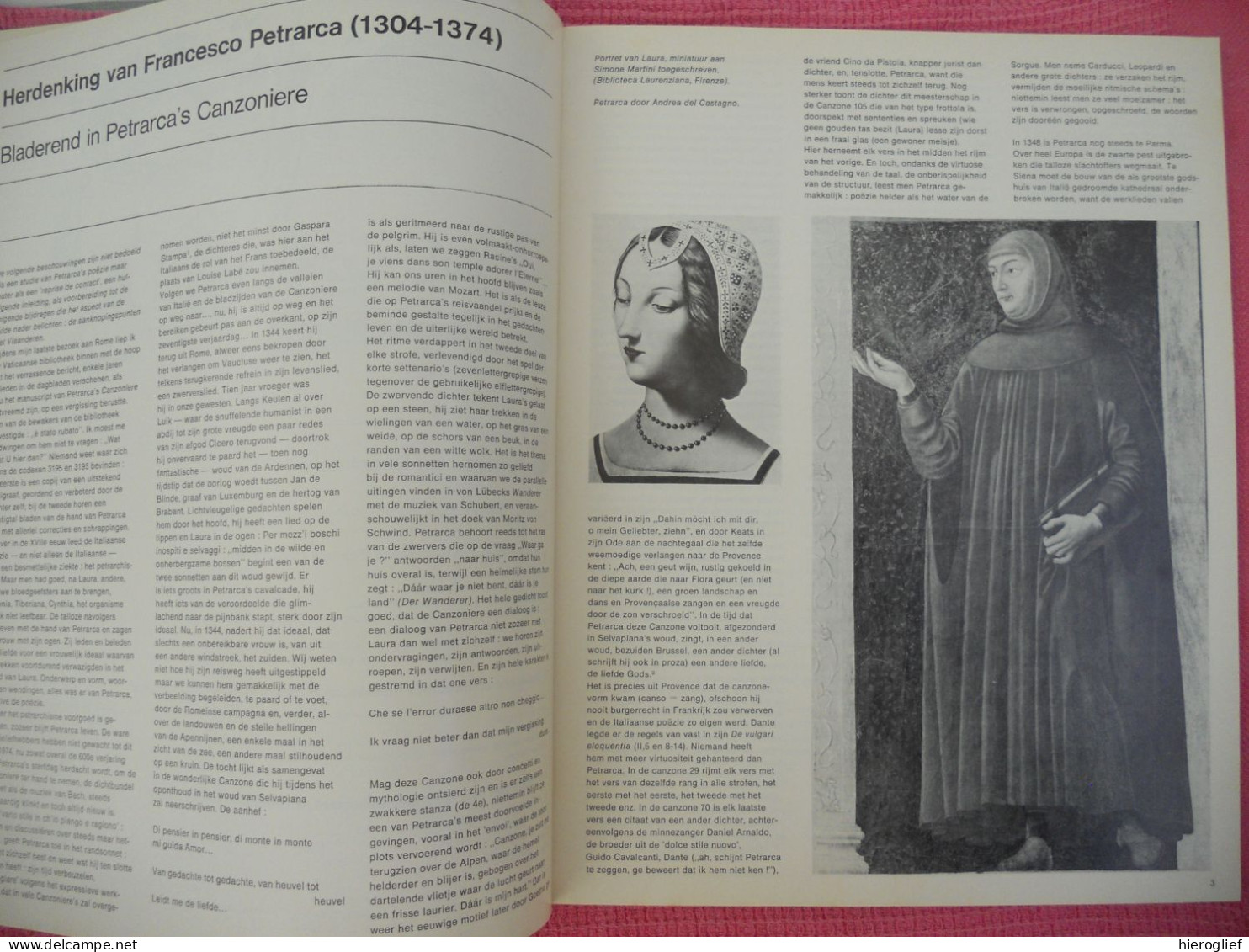 VAN PETRARCA Tot QUASIMODO Italiaanse Poëzie, Vlaamse Ontmoetingen - Tijdschrift VLAANDEREN Nr 138 - Poesia