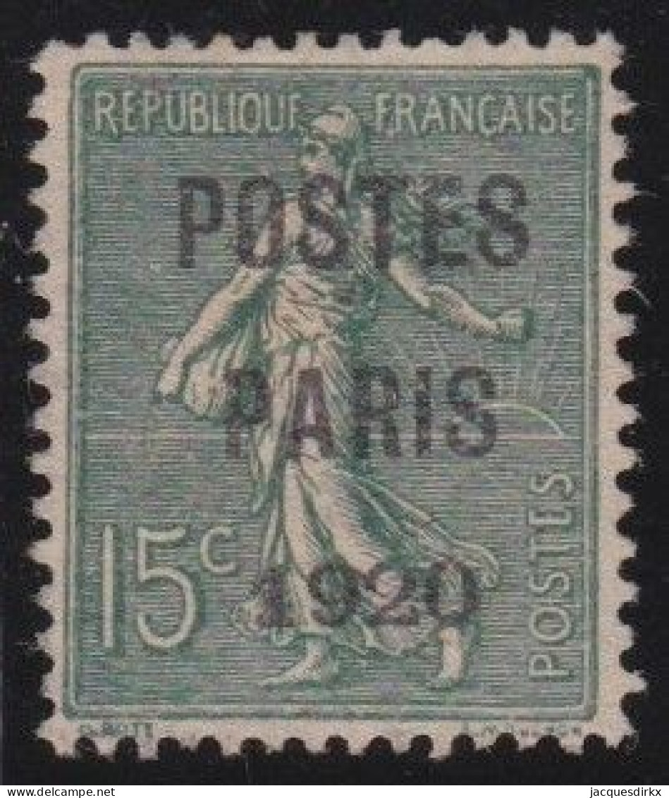 France  .  Y&T   .    PRE  25  (2 Scans)     .     (*)          .       Neuf Sans Gomme - 1893-1947