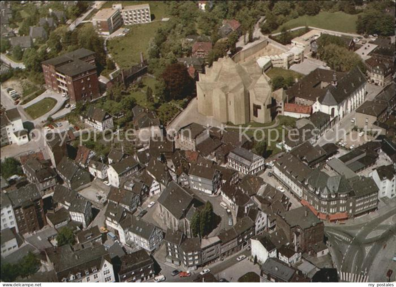 72494304 Neviges Velbert Marien Dom Stadtansicht Luftbild Neviges - Velbert