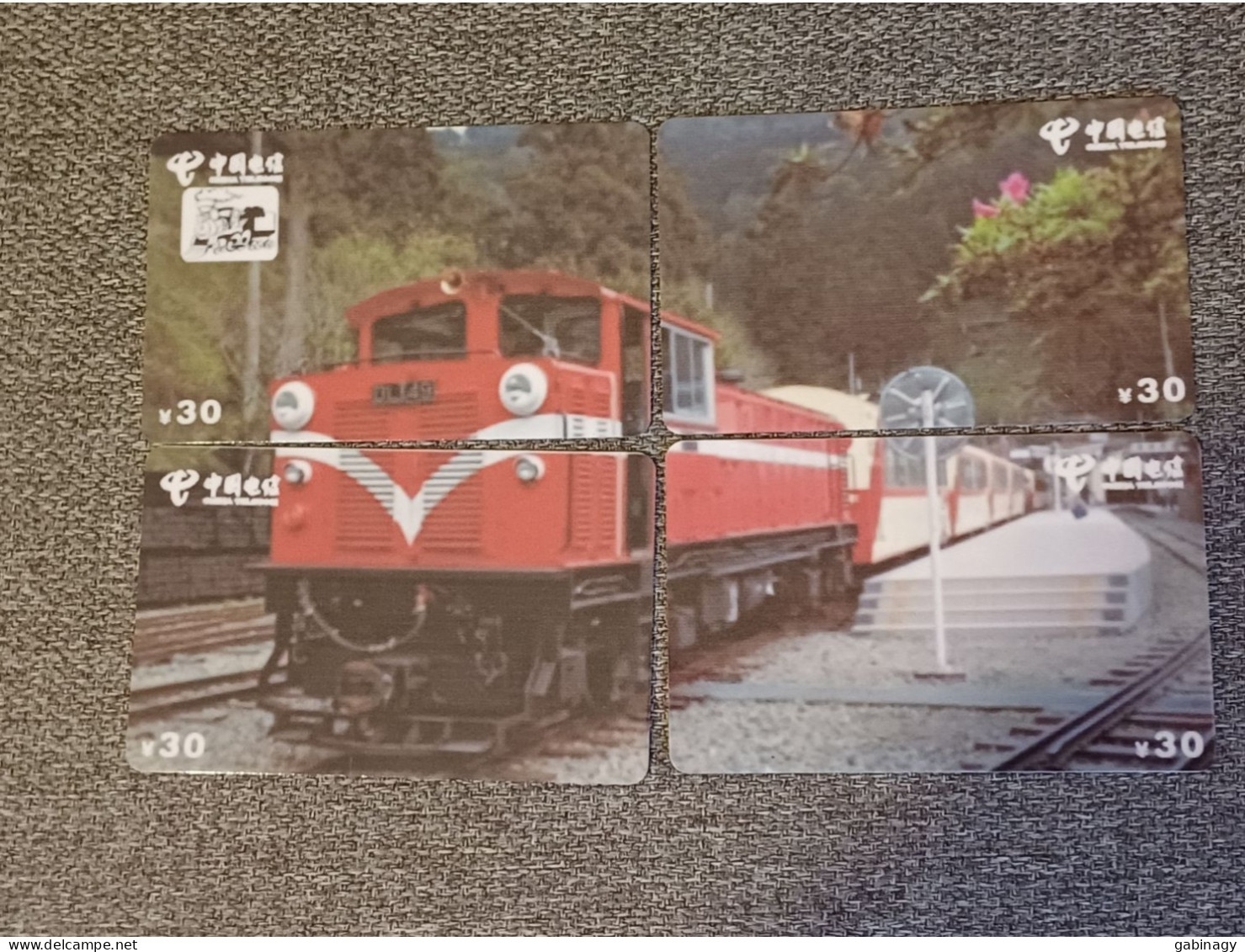 CHINA - TRAIN-114 - PUZZLE SET OF 4 CARDS - Chine