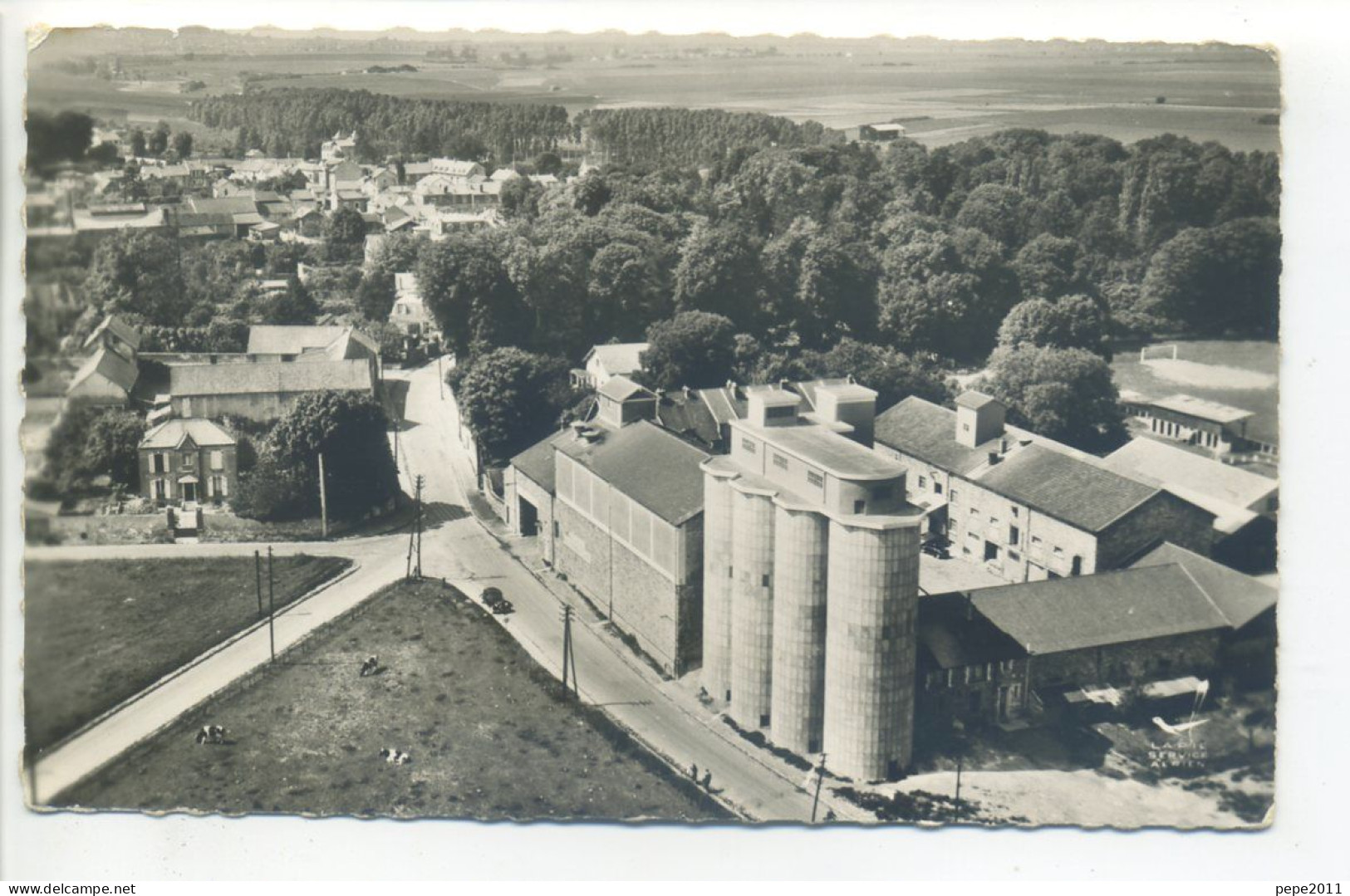 CPA (95 Val D'Oise) - Ezanville Vue Aérienne "En Avion Au Dessus De ..." - La Coopérative Agricole - Silos - Ed. Lapie - Ezanville