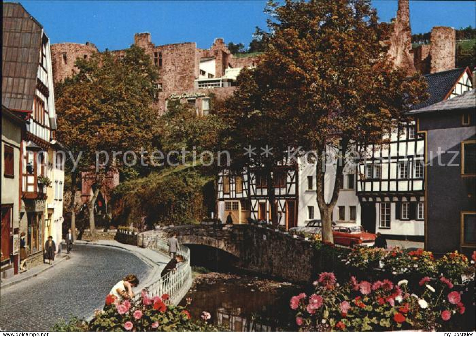 72493534 Bad Muenstereifel Entenmarkt Mit Blick Auf Die Burg Kneipp Heilbad Bad  - Bad Muenstereifel