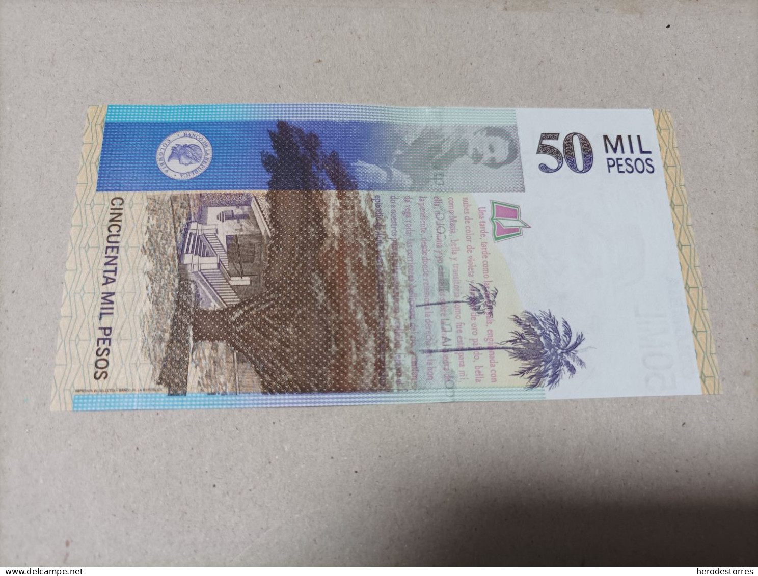 Billete De Colombia De 50000 Pesos, Año 2005, UNC - Colombia